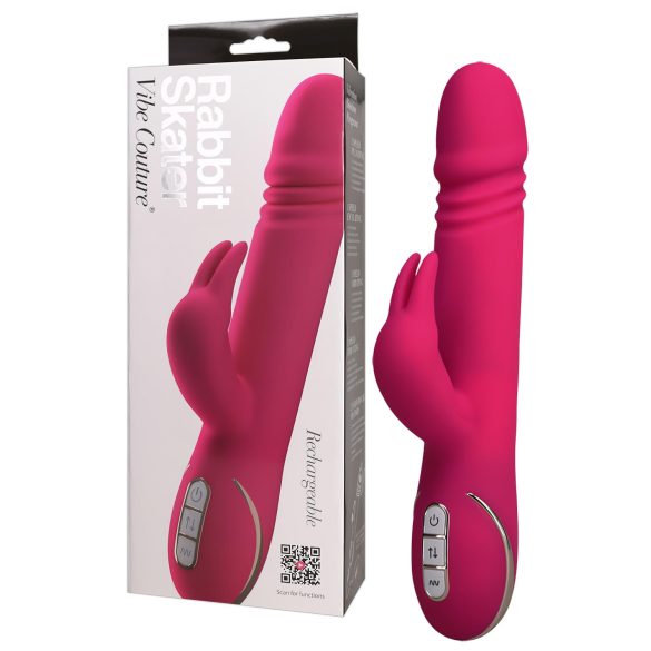 Vibe Couture Zeka Skater - Vibrator sa zekom, vrhunska stimulacija (pink)