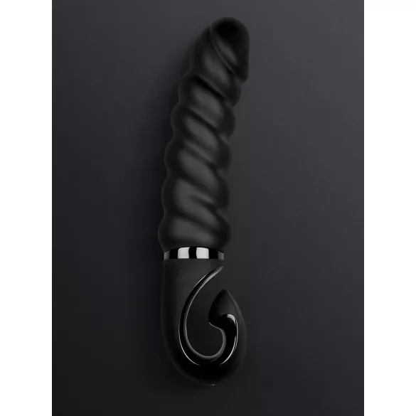 Gvibe G-jack 2 - Punjivi, vodootporni silikonski vibrator (crna)
