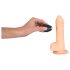 Bežični 7 - silikonski radio vibrator (prirodno)