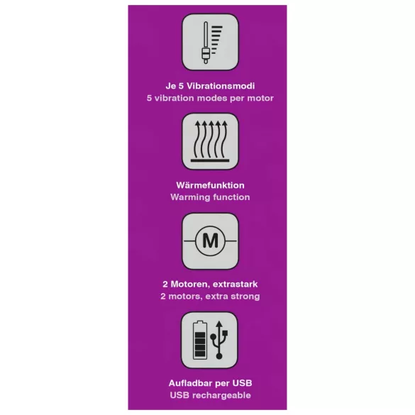 Javida - grejni vibrator za stimulaciju klitorisa (kupina)