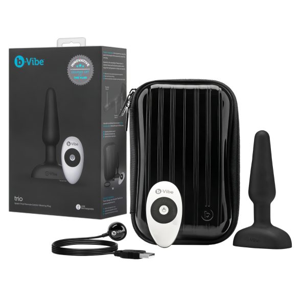 b-Vibe trio - Troslojni analni vibrator (crni)