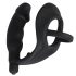 Black Velvet analni vibrator sa prstenovima (crni)