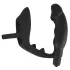 Black Velvet analni vibrator sa prstenovima (crni)