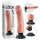 King Cock 9 sa vakumskim postoljem vibrator (23 cm) - prirodna boja