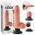 King Cock 7 вибратор са вакумом (18 cm) - природна боја