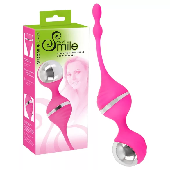 SMILE Love Ball - vibrirajuća gejša kuglica (roze)