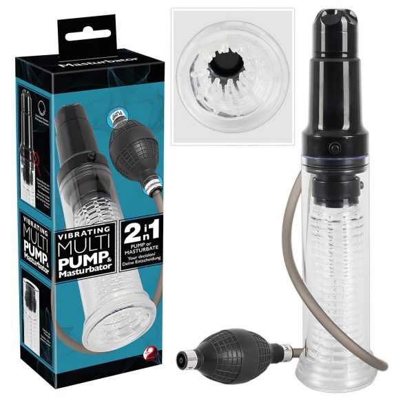 You2Toys - 2u1: Pumpa i masturbator u prozirnoj verziji