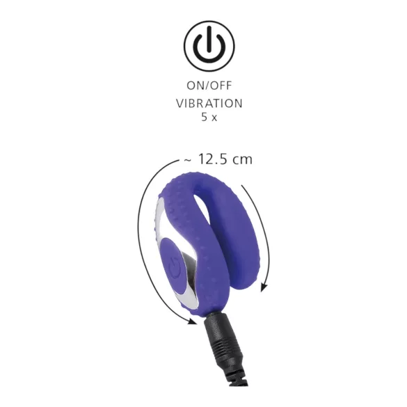 You2Toys - Pušenje - punjivi silikonski vibrator za usne (ljubičasti)