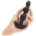 b-Vibe - trostruki kuglični, akumulatorski analni vibrator (crni)