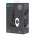 b-Vibe - trostruki kuglični, akumulatorski analni vibrator (crni)