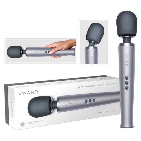 le Wand - ekskluzivni, bežični masažer vibrator (srebrni)