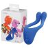 BeauMents Doppio - punjivi parni vibrator sa 3 motora (plavi)