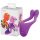 BeauMents Doppio - punjivi 3-motorski parni vibrator (ljubičasti)