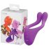 BeauMents Doppio - punjivi 3-motorski parni vibrator (ljubičasti)