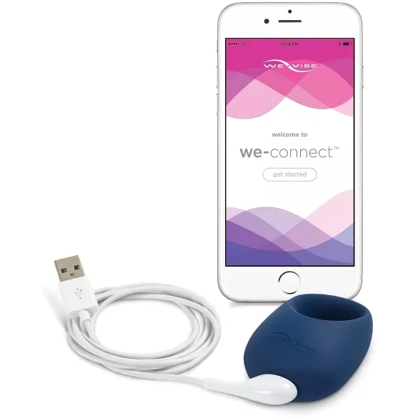 We-Vibe Pivot - punjiva, vibrirajuća prsten za penis (noćno plava)