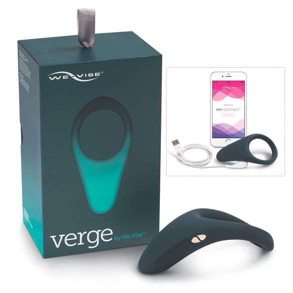 We-Vibe Verge - punjiva, vibrirajuća prsten za penis (siva)