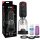 PDX Elite Tip Teazer - automatski vibrator s usisom za glavu penisa (crni)
