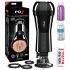 PDX Cock Compressor - usisni, vibrirajući masturbator za muškarce (crni)