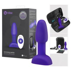   b-Vibe Rimming - analni vibrator sa rotirajućim kuglicama (ljubičasti)