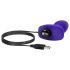 b-Vibe Rimming - analni vibrator sa rotirajućim kuglicama (ljubičasti)