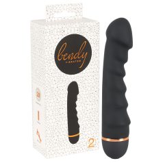 You2Toys - Bendy Ripple - rebrasti vibrator (crni)