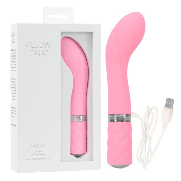 Pillow Talk Sassy - Punjivi G-tačka vibrator (roze)