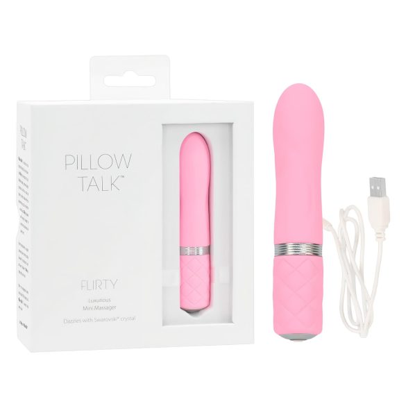 Pillow Talk Koketa - punjiva štapasti vibrator (roze)