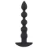 Black Velvet - punjivi crni analni vibrator sa 5 perli