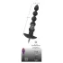 Black Velvet - punjivi crni analni vibrator sa 5 perli