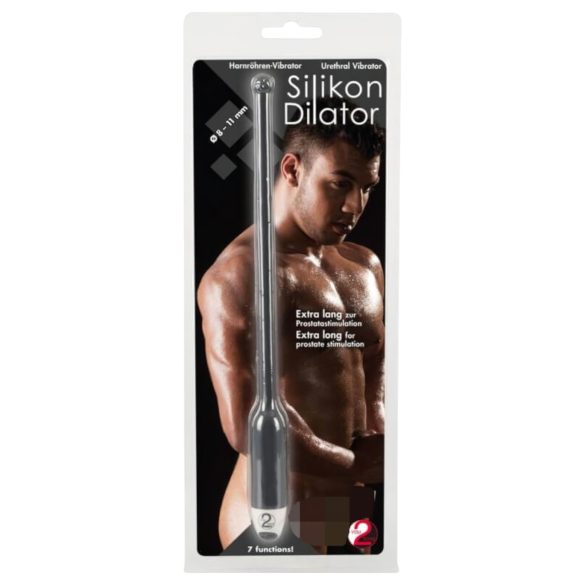 You2Toys DILATOR - silikonski uretralni vibrator - crna (8-11mm)