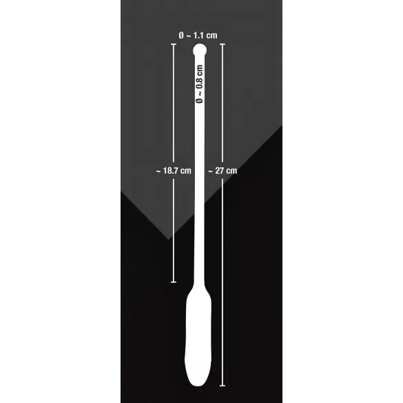 You2Toys DILATOR - silikonski vibracioni dilatator - crni (8-11mm)