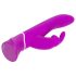 Happyrabbit Curve - vodootporni vibrator sa stimulatorom klitorisa (ljubičasti)