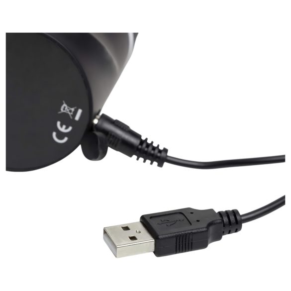 Happyrabbit Realistic - vodootporni vibrator sa klitoralnim dodatkom