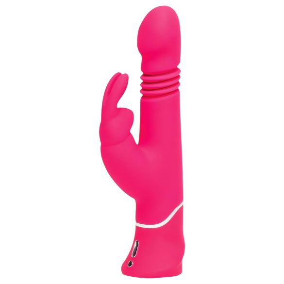 Happyrabbit Thrusting - punjivi vibrator sa pokretnim klitoris stimulatorom (pink)