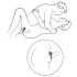 Hot Octopuss Atom - punjivi, vibracioni prsten za penis (crna)