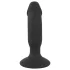 Black Velvet - punjivi crni analni vibrator sa penisom