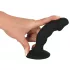 Black Velvet - punjivi crni analni vibrator sa penisom