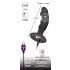Black Velvet - punjivi crni analni vibrator sa penisom