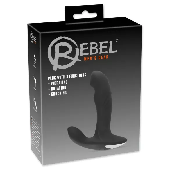 Rebel - Rotirajući Prostata Masažer sa Kuglicama (Crni)