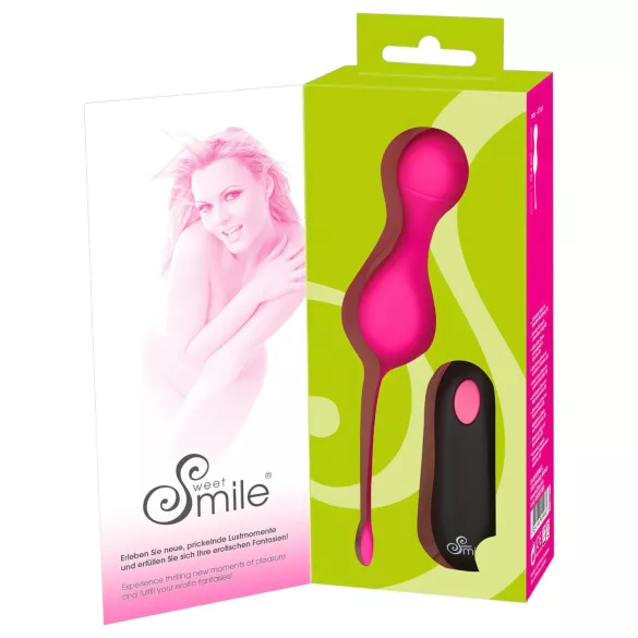 SMILE Ljubavne Kuglice - bežična vibraciona jaja za punjenje (pink)