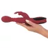 You2Toys Massager - potiskujući-rotirajući, zagrevajući G-tačka vibrator (crveni)