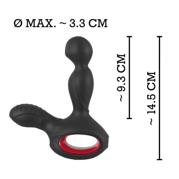 You2Toys Masažer - rotirajući, grejni vibrator za prostatu (crna)