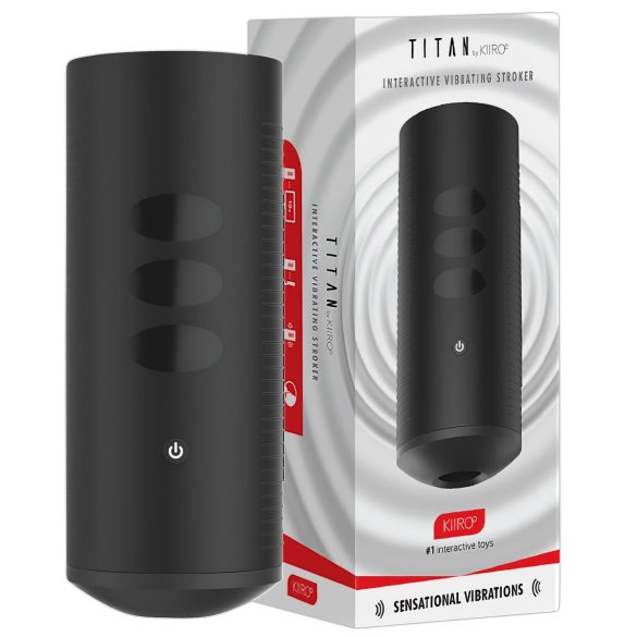 Kiiroo Titan Doživljaj - Punjivi interaktivni masturbator (crna)