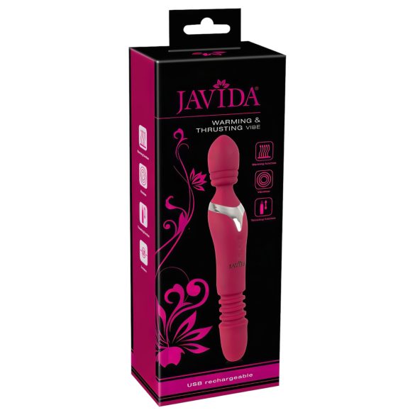 Javida Thrusting - 3u1 masažer vibrator (crveni)