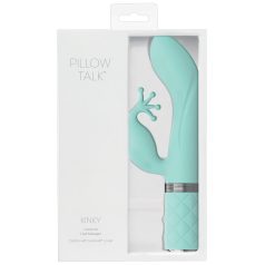   Pillow Talk Kinky - punjivi, dvomotorni G-tačka vibrator (tirkizni)