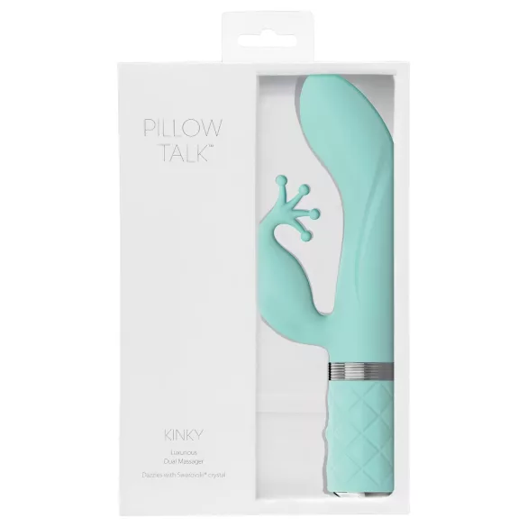 Pillow Talk Kinky - punjiva G-tačka vibrator sa 2 motora (tirkiz)