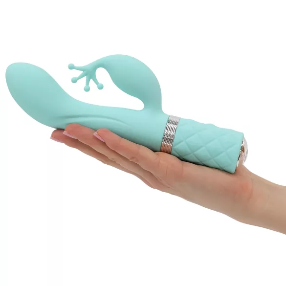 Pillow Talk Kinky - punjiva G-tačka vibrator sa 2 motora (tirkiz)