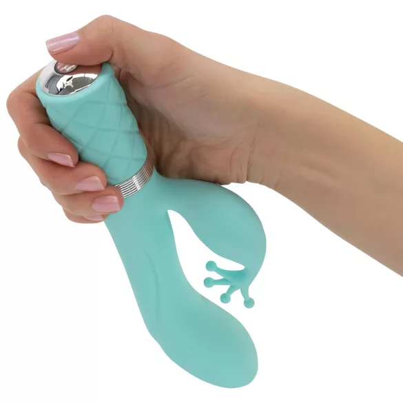 Pillow Talk Kinky - punjiva G-tačka vibrator sa 2 motora (tirkiz)