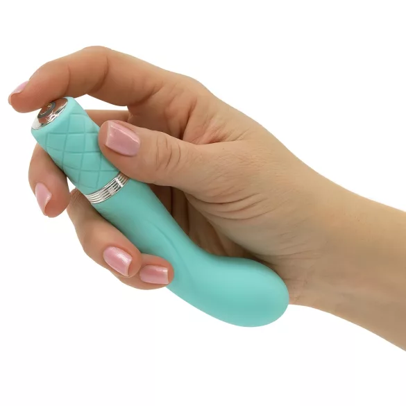 Pillow Talk Racy - punjivi, tanak G-tačka vibrator (tirkiz)