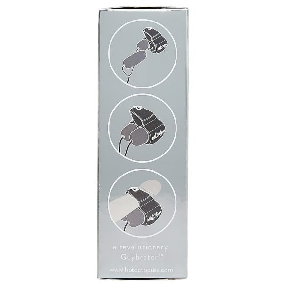 HOT Octopuss JETT - 2-motorski vibrator za glavić (crni)